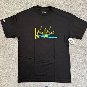 🔴Wu Wear Shirt Size Medium Wu-Tang Spellout Black Rza Gza Method Man